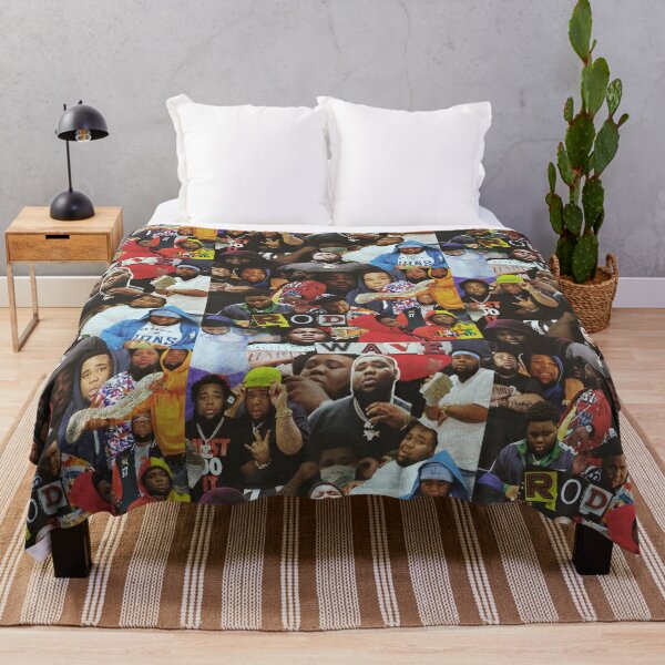 Rod Wave Collage Throw Blanket RB1509 product Offical rod wave Merch